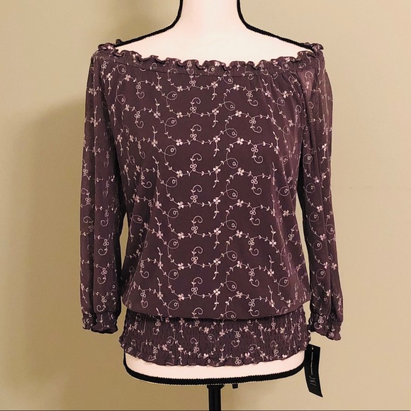 🌻 INC International Concepts Beautiful Eyelet Top - Picture 1 of 8